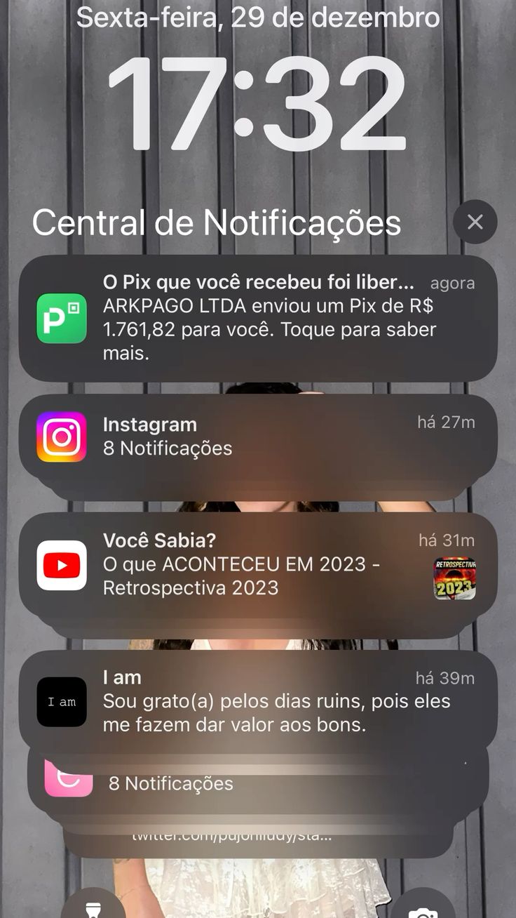 Notificação PIX — R$ 1.761 recebido
